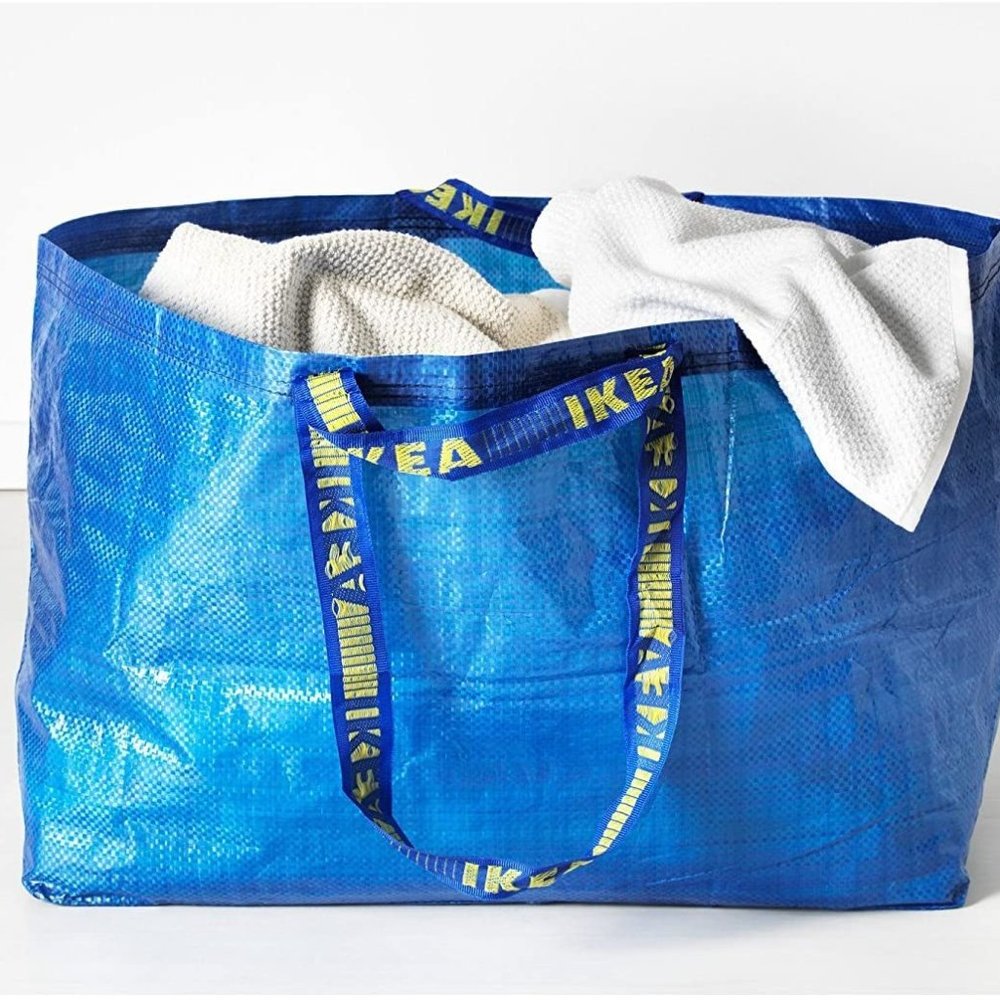 NEW Ikea Large Shopping Bags Laundry Tote Grocery